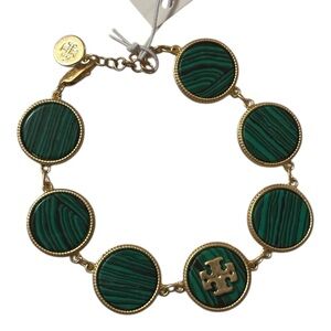 Tory Burch Malachite link bracelet